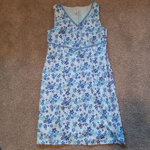 Loft Petite Blue Sleeveless Dress